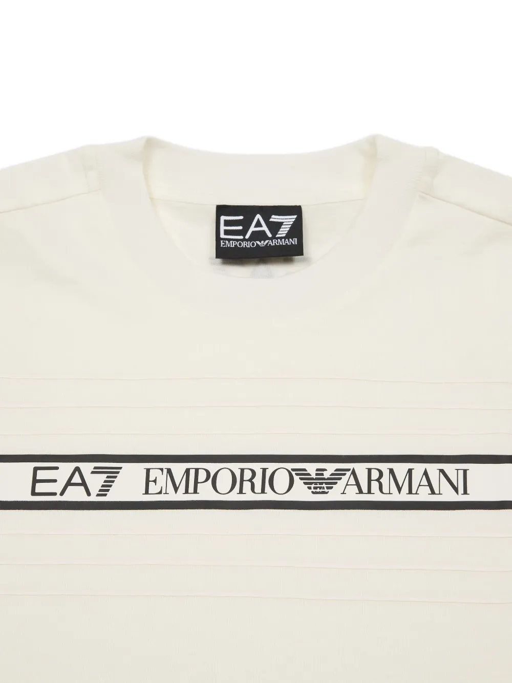 Emporio Armani Kids T-shirt met logoprint Wit