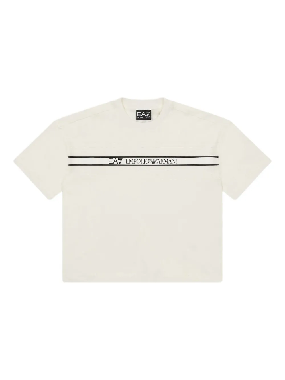 Emporio Armani Kids logo-print T-shirt - ホワイト Emporio Armani Kids logo-print T-shirt - ホワイト