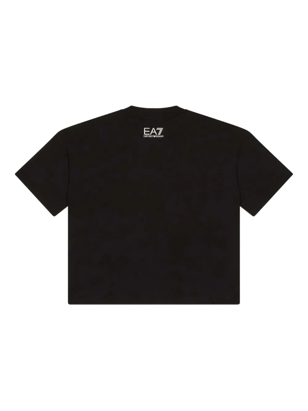 Emporio Armani Kids T-shirt met logoband Zwart