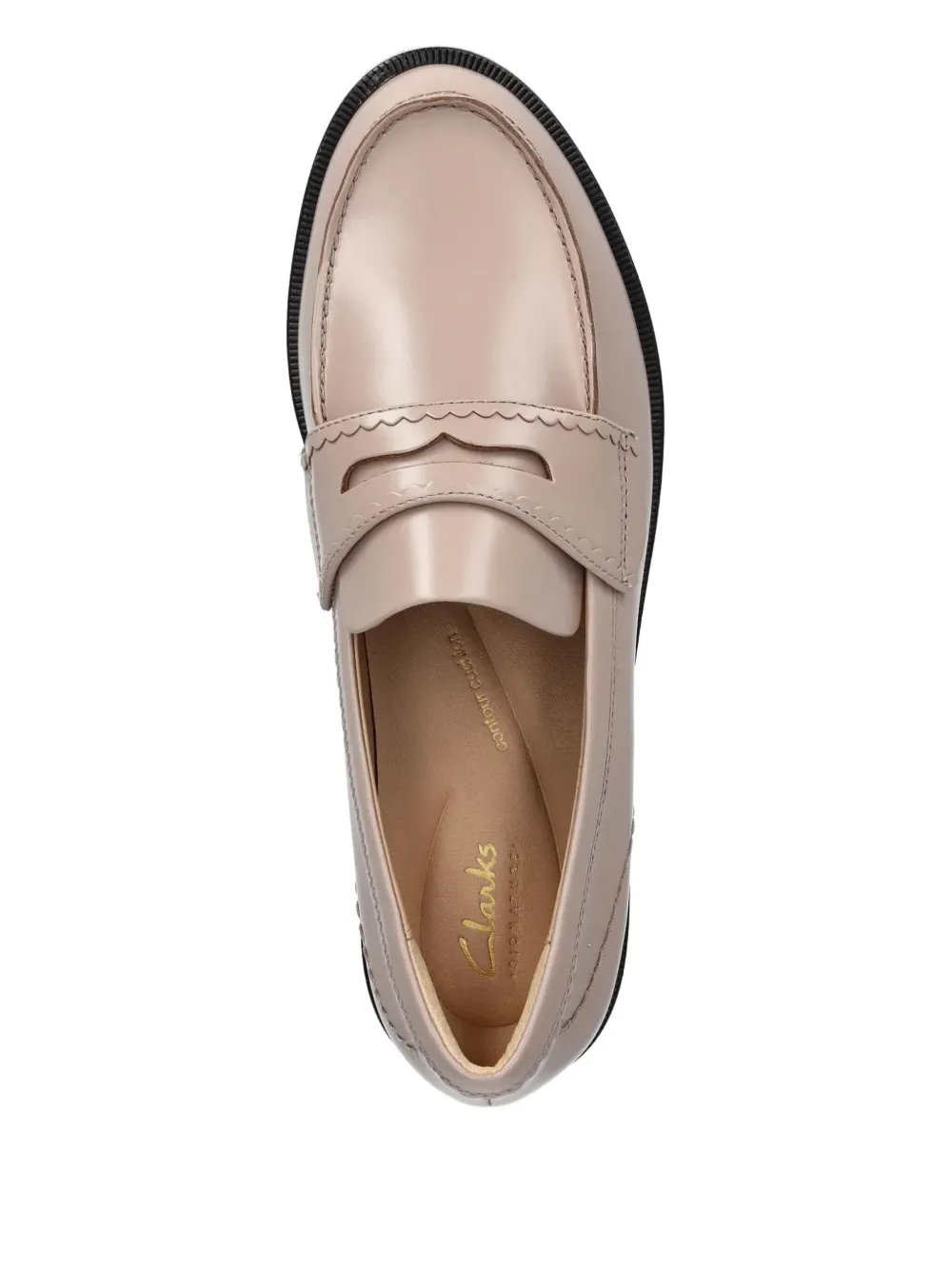 Clarks Originals stitched detail loafers Beige