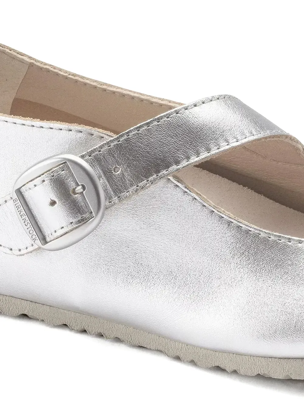 Birkenstock Tracy metallic ballet flats Silver