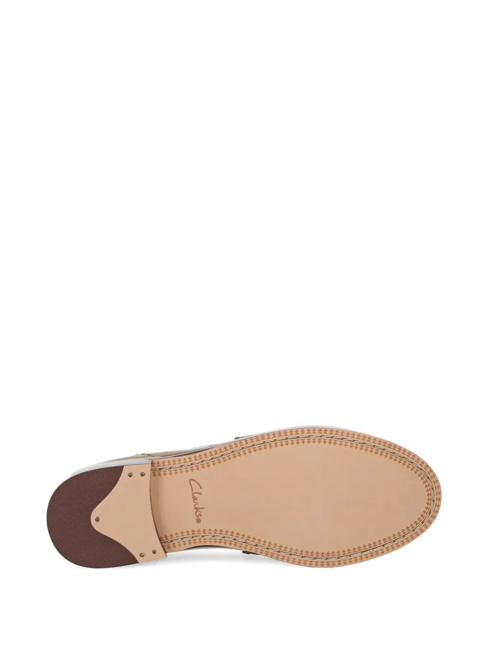 Clarks Originals two-tone leather loafers Brown