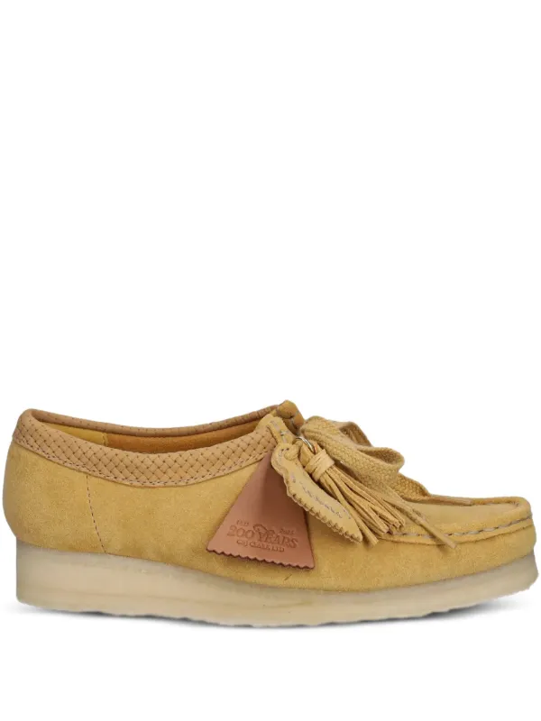 Clarks Originals Leather Shoes Yellow FARFETCH PH