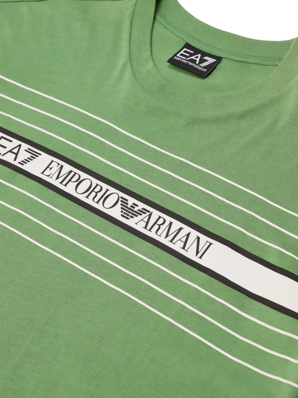 Emporio Armani Kids T-shirt met logoprint Groen