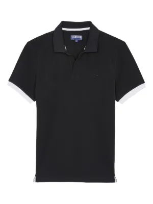 Prada Triangle Logo Polo Shirt | Black | FARFETCH NO