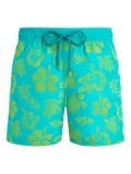 Vilebrequin Tropical Turtle swim shorts - Blue