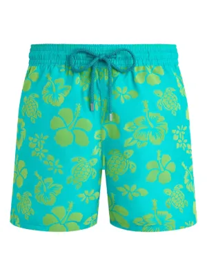 Short Vilebrequin Moorea V Poisson Herringbone - Jaune Homme - Article Classique