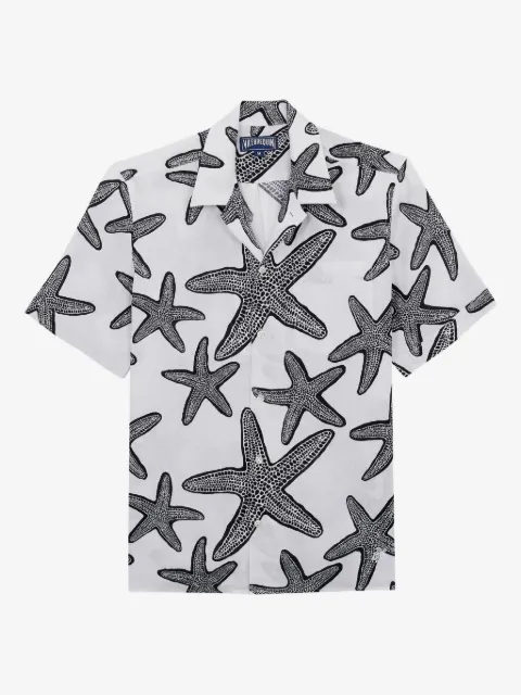 Vilebrequin linen bowling shirt