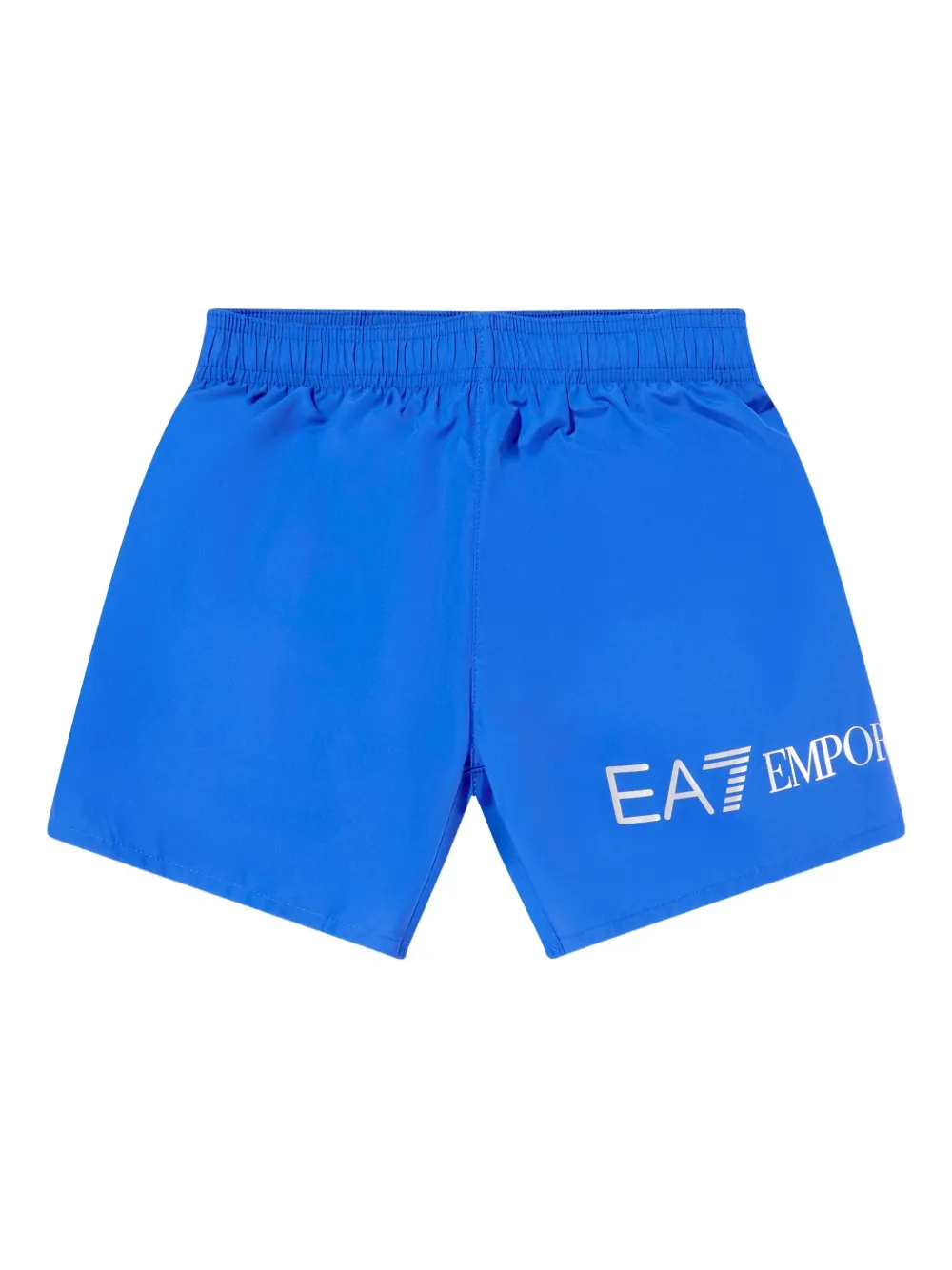 Emporio Armani Kids logo-print track swim shorts - ブルー Emporio Armani Kids logo-print track swim shorts - ブルー