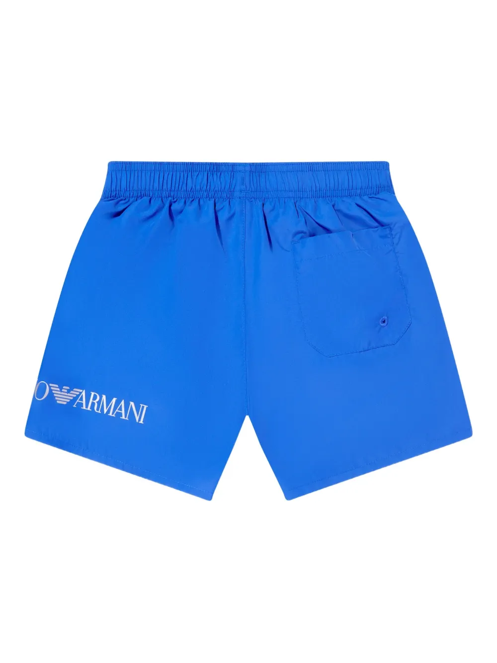 Emporio Armani Kids Zwembroek met logoprint Blauw
