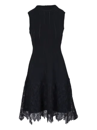 chinese dress ladies Black Lace Embroidered Mini Dress - All Dresses main image 1