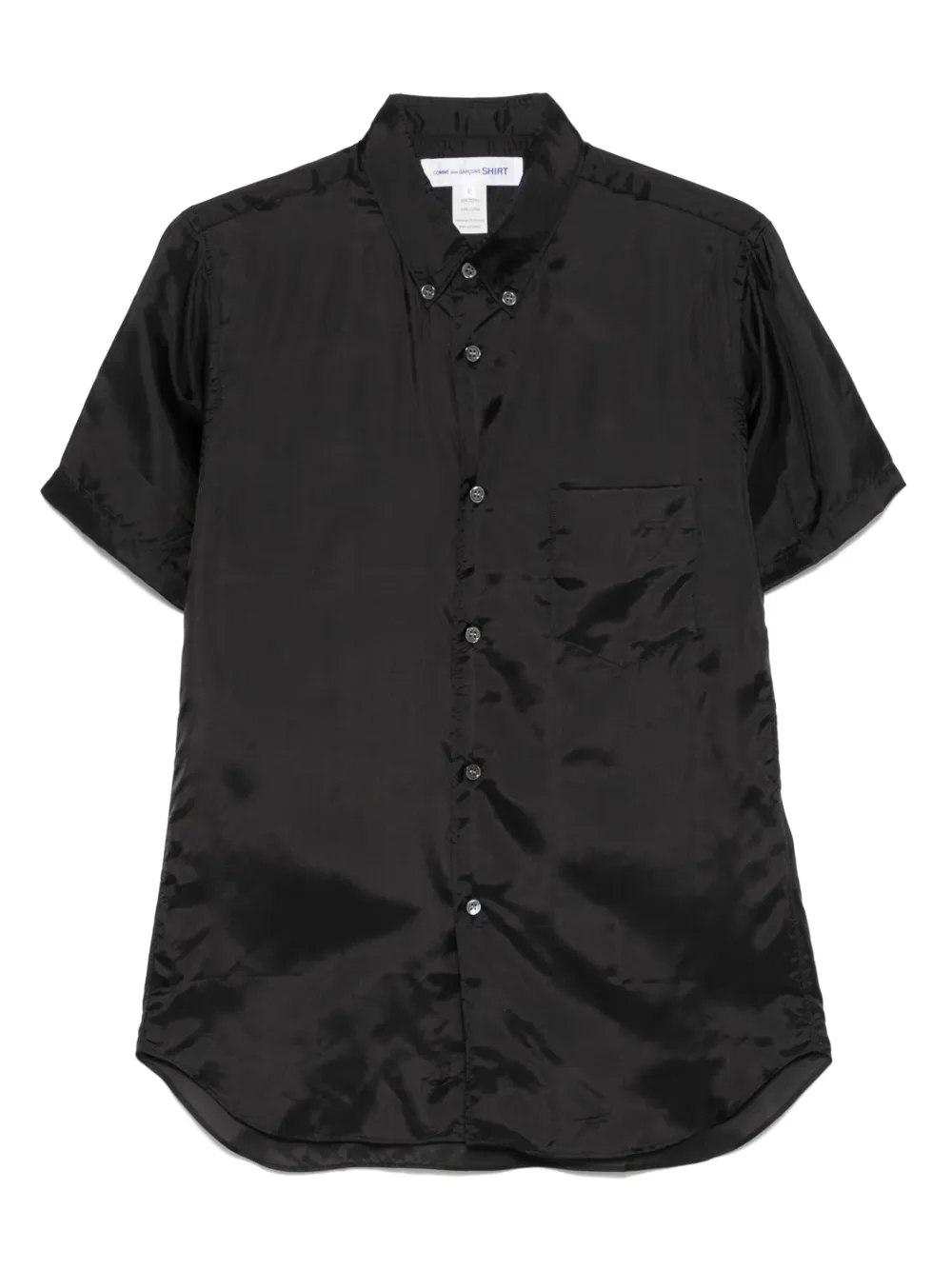 Comme Des Garçons Shirt Satijnen overhemd Zwart