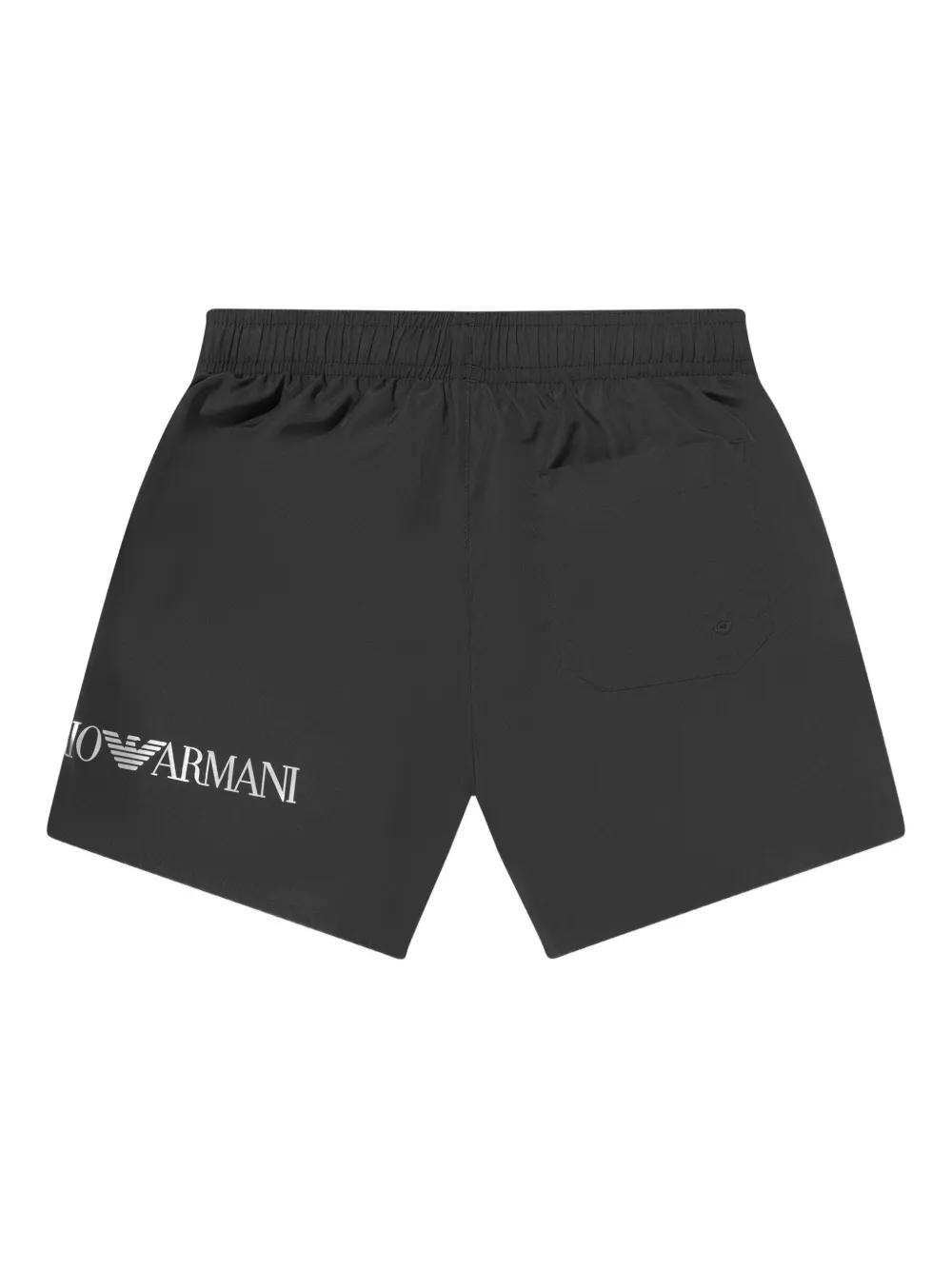 Emporio Armani Kids Zwembroek met logoprint Zwart