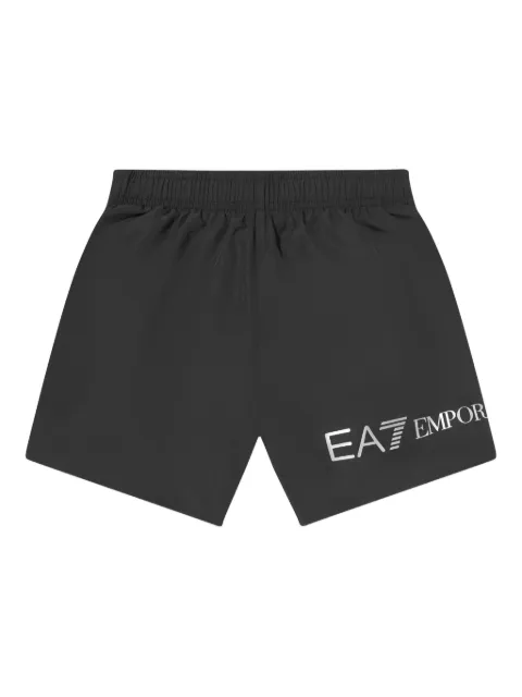 Emporio Armani Kids logo-print swim shorts