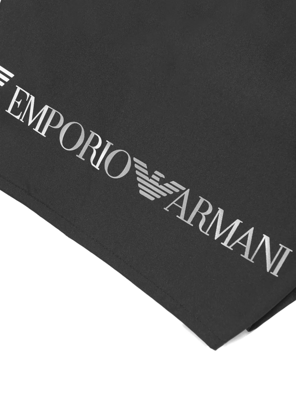 Emporio Armani Kids Zwembroek met logoprint Zwart