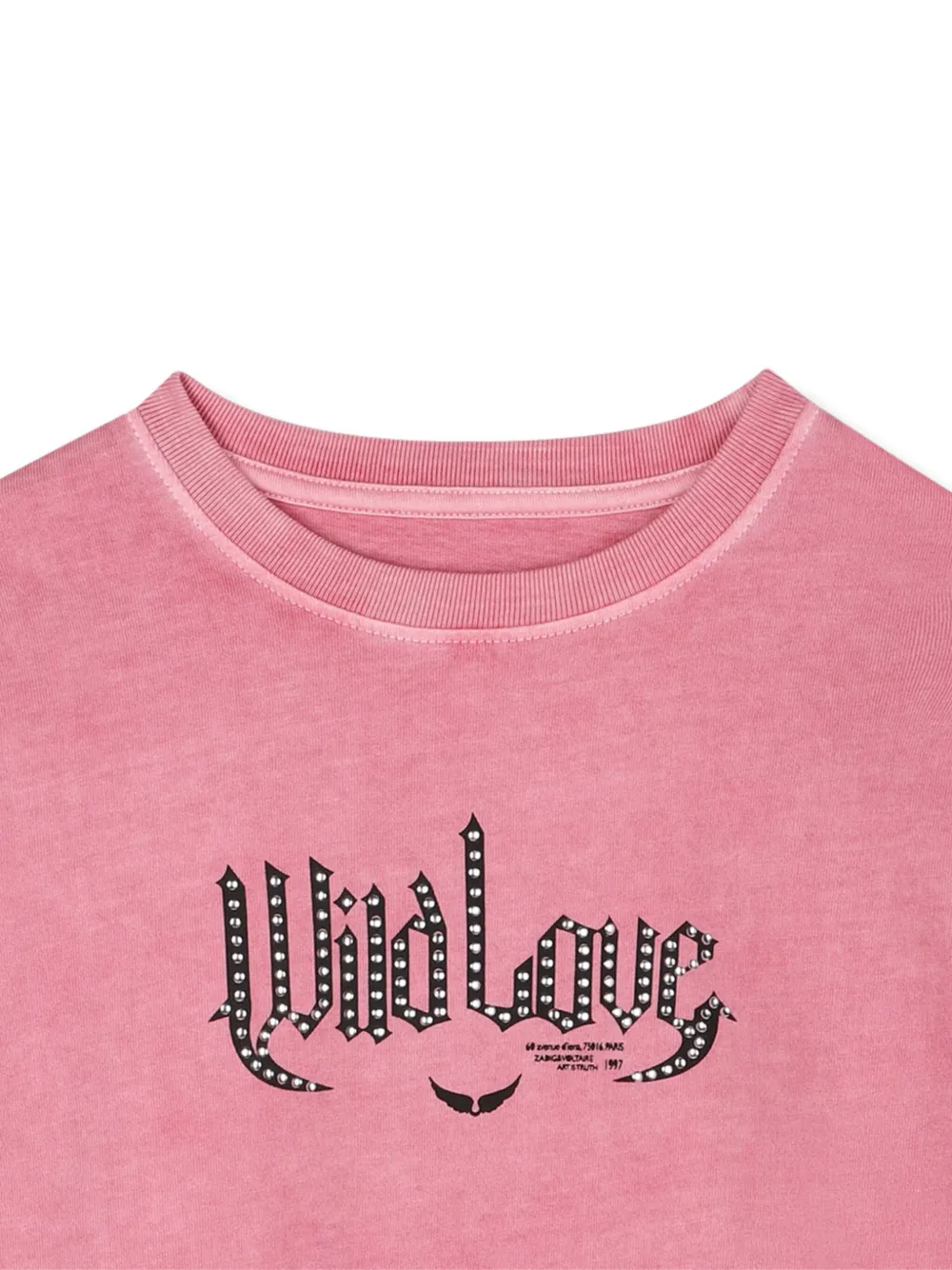 Zadig & Voltaire Kids T-shirt met print Roze
