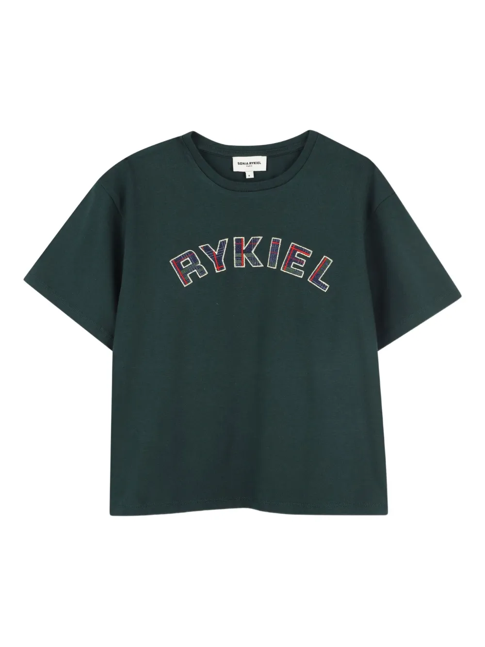SONIA RYKIEL ENFANT T-shirt met geborduurd logo Groen