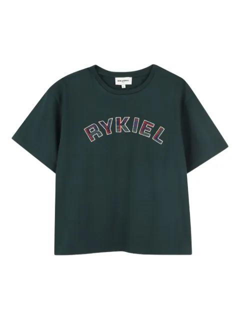SONIA RYKIEL ENFANT embroidered logo T-shirt