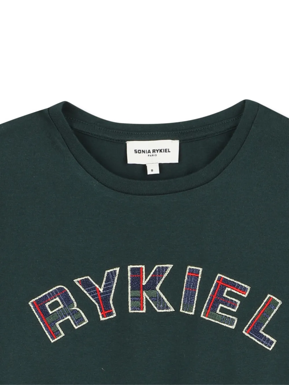 SONIA RYKIEL ENFANT T-shirt met geborduurd logo Groen