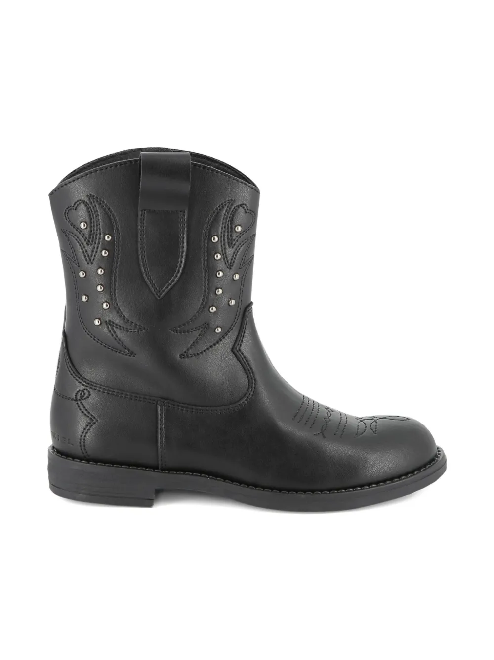 SONIA RYKIEL ENFANT embroidered cowboy boots Black