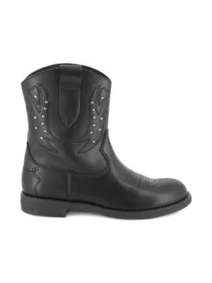 MM6 Maison Margiela Kids スクエアトゥ ブーツ | ブラック | FARFETCH JP