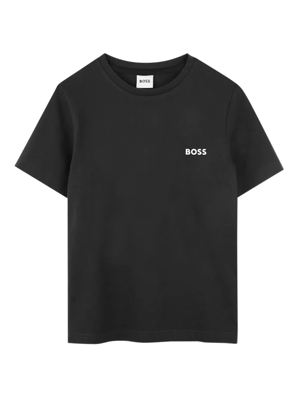 BOSS Kidswear logo-detail T-shirt (set of two) Zwart