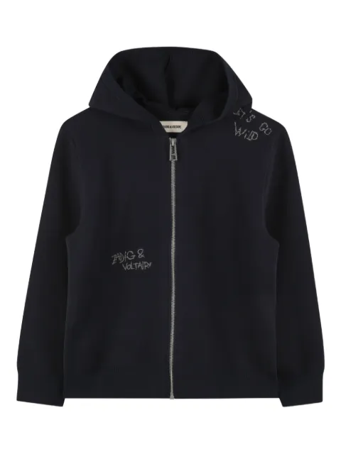 Zadig & Voltaire Kids zip-up hoodie