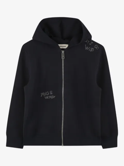 Zadig & Voltaire Kids zip-up hoodie