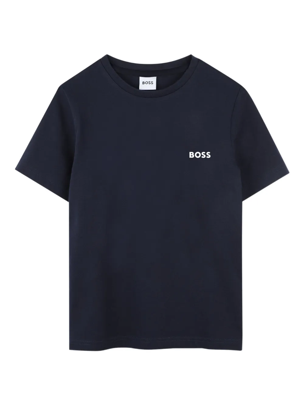 BOSS Kidswear Twee T-shirts met logoprint Blauw