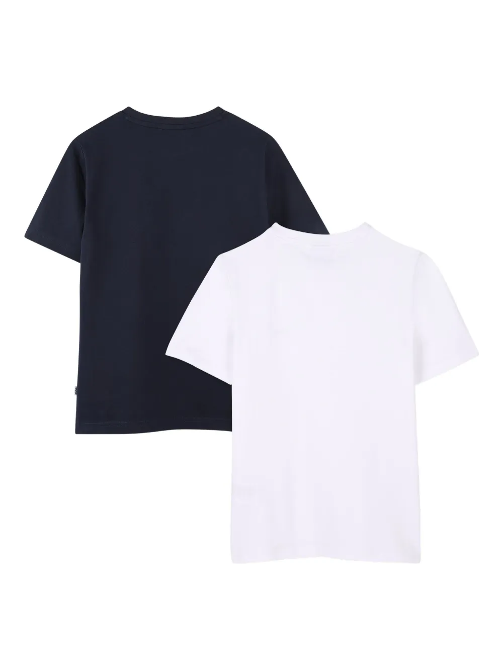 BOSS Kidswear Twee T-shirts met logoprint Blauw