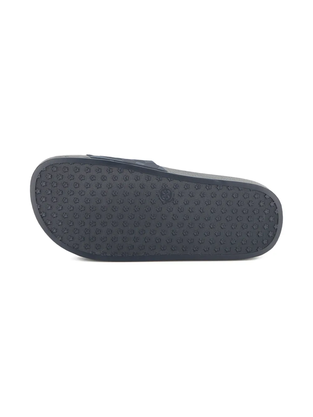 BOSS Kidswear embossed-logo flip flops Blue