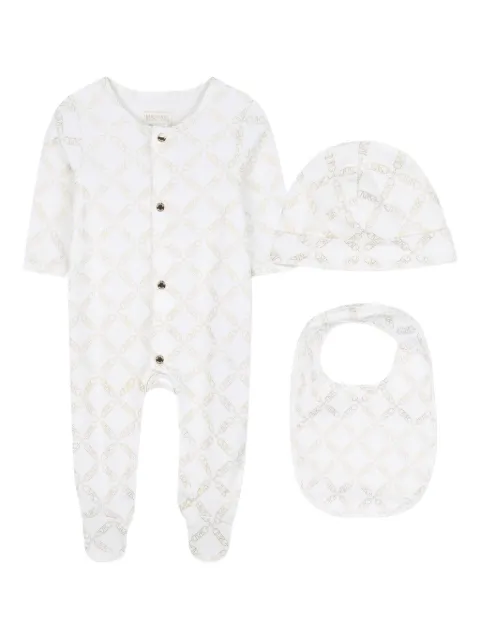 Michael Kors Kids MK Empire-pattern babygrow set