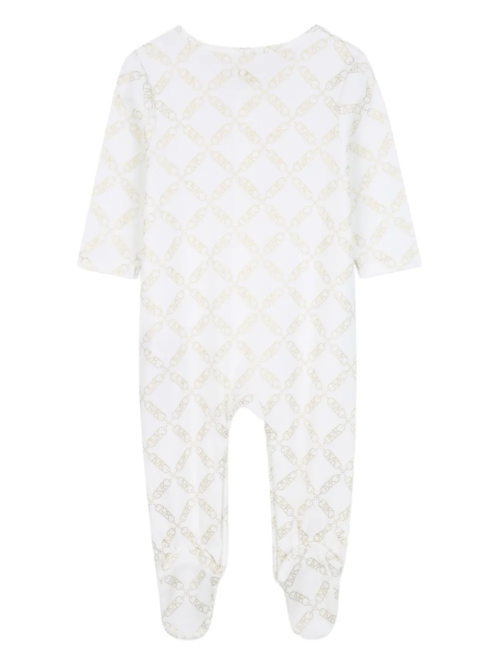 Michael Kors Kids MK romper set met Empire-patroon Beige