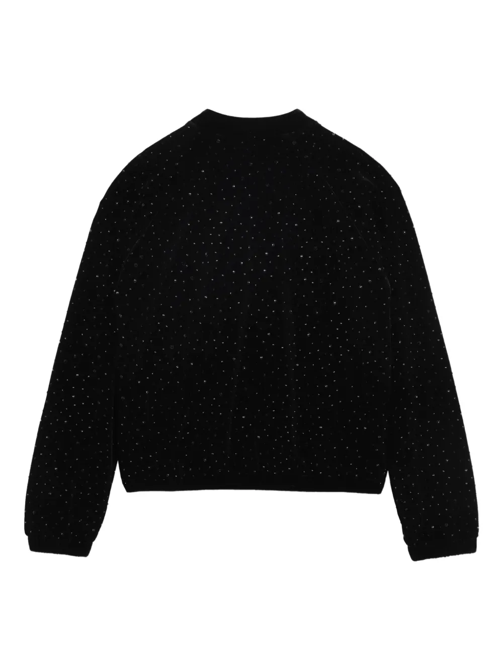 Zadig & Voltaire Kids Bomberjack met stras Zwart