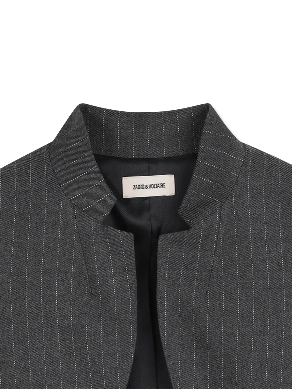 Zadig & Voltaire Kids Blazer met krijtstreep Grijs
