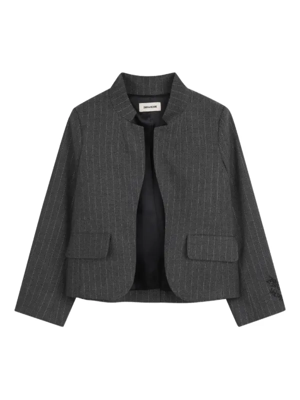 Zadig & Voltaire Kids ピンストライプ ジャケット | グレー | FARFETCH JP
