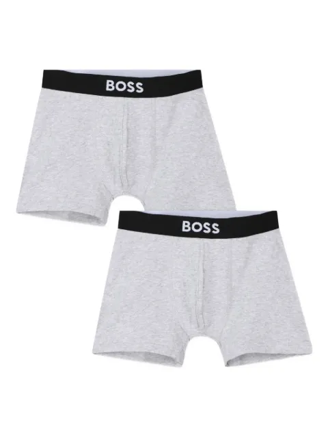 BOSS Kidswear logo-waistband boxers (pack of two)