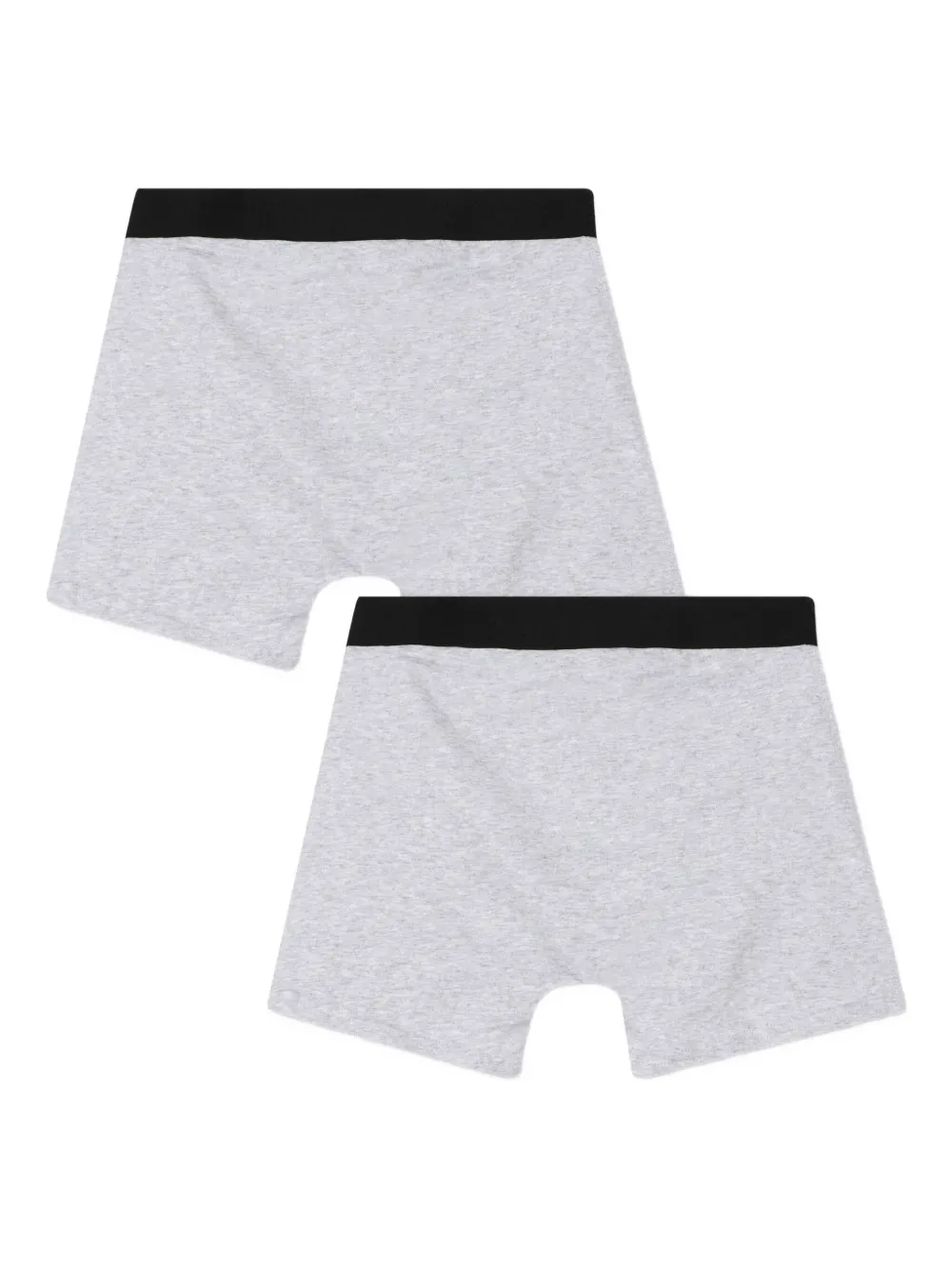 BOSS Kidswear Twee boxershorts met logoband Grijs