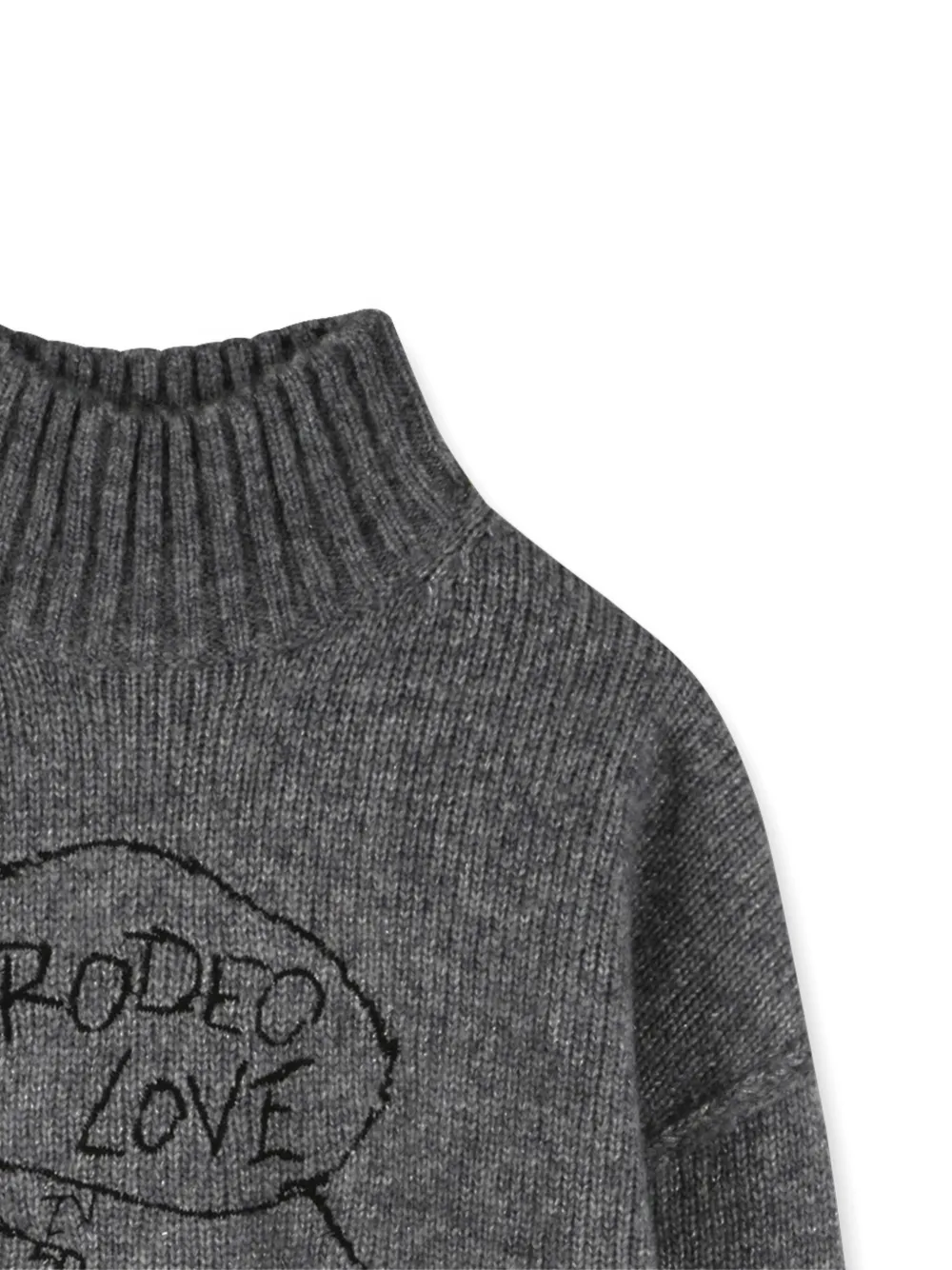 Zadig & Voltaire Kids Coltrui met borduurwerk Grijs