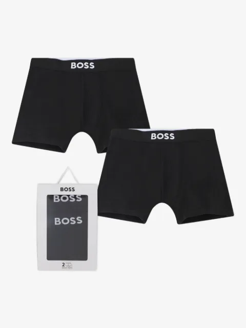 BOSS Kidswear set de  dos bóxeres con logo en la pretina