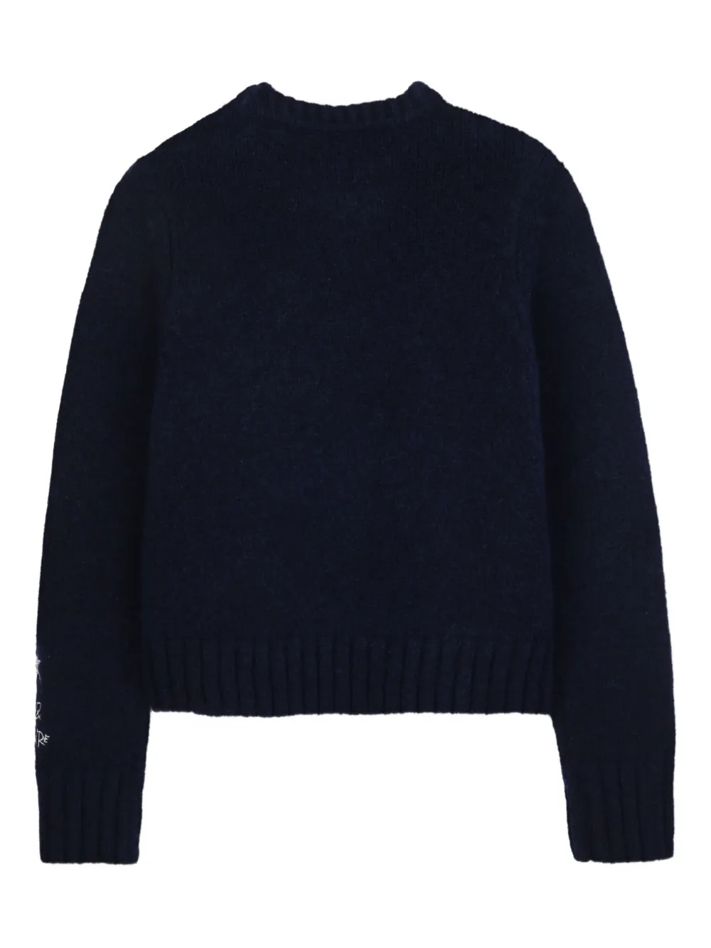 Zadig & Voltaire Kids Gebreide trui verfraaid met knopen Blauw