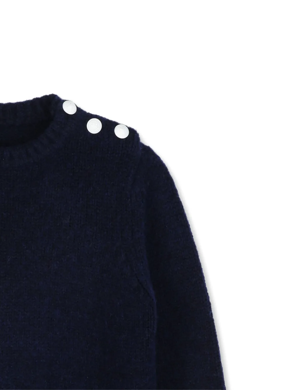 Zadig & Voltaire Kids Gebreide trui verfraaid met knopen Blauw