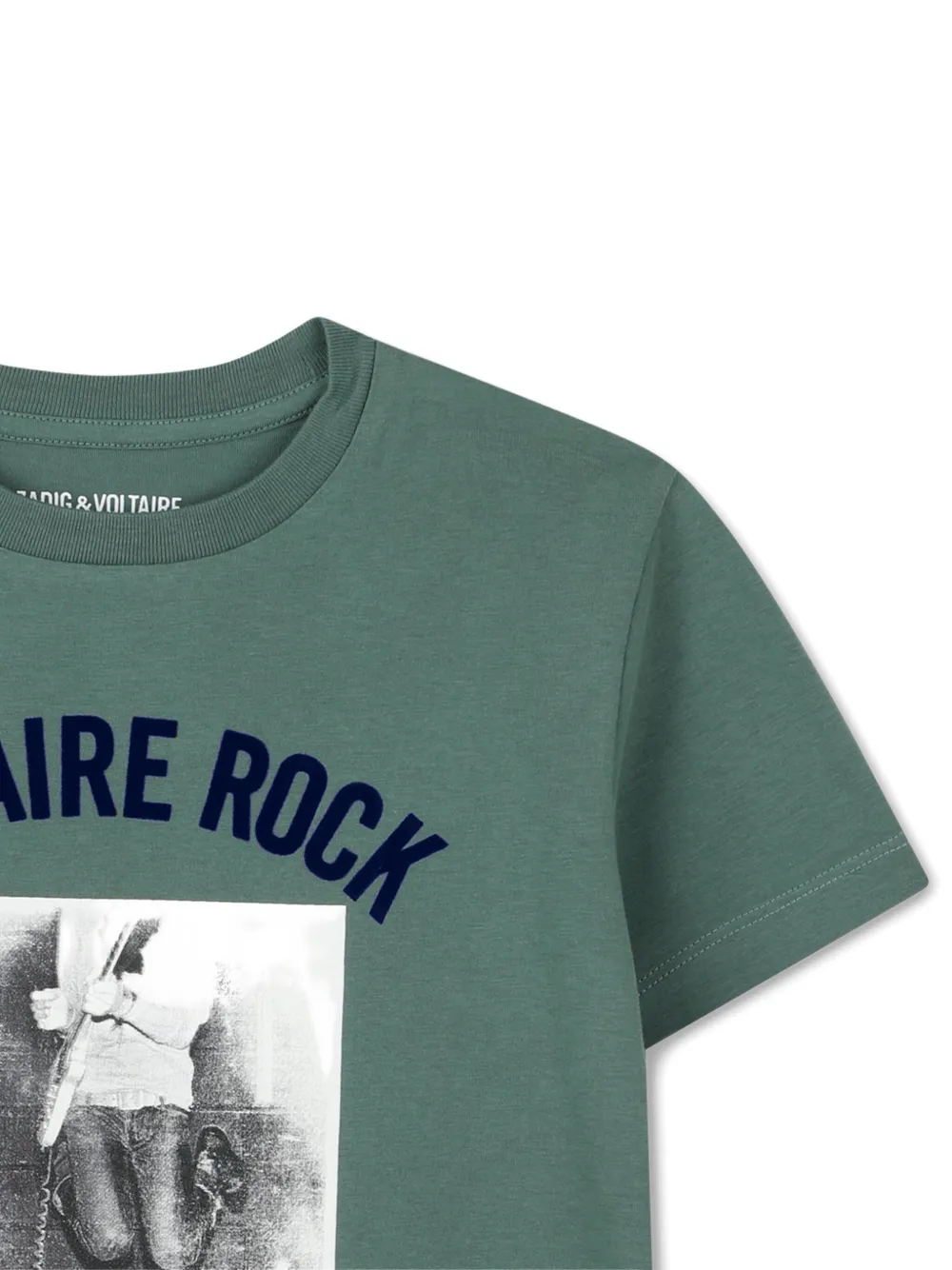 Zadig & Voltaire Kids T-shirt met grafische print Groen