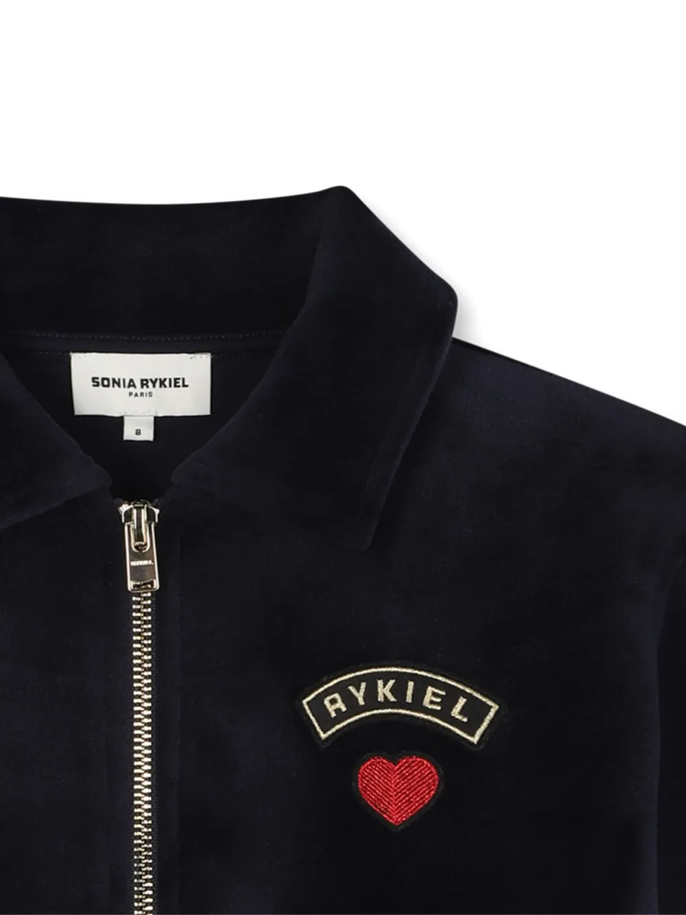 SONIA RYKIEL ENFANT Jack met rits en kraag Blauw