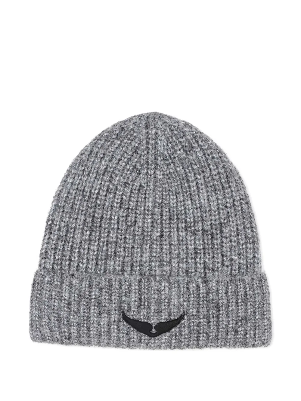 Zadig & Voltaire Kids Ribgebreide muts Grijs