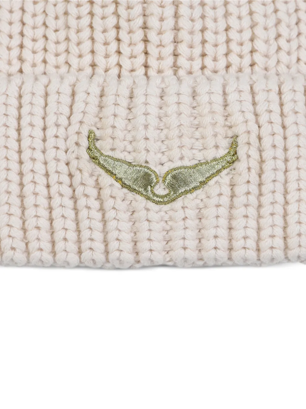 Zadig & Voltaire Kids Gebreide muts Beige