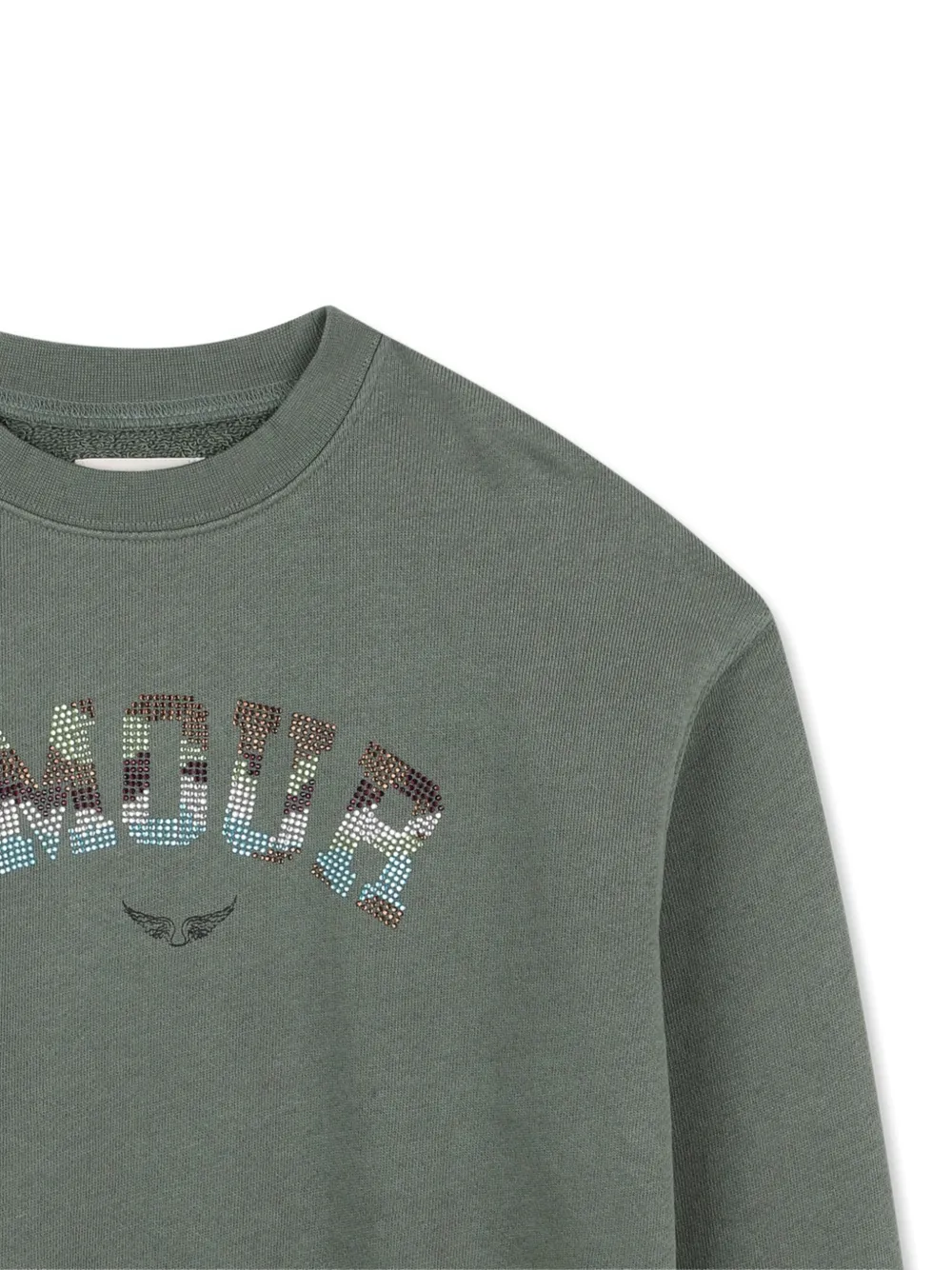 Zadig & Voltaire Kids Sweater met logo Groen