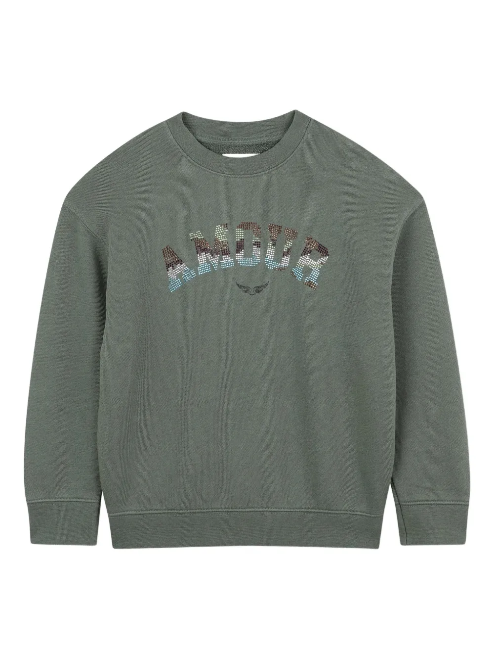 Zadig & Voltaire Kids Sweater met logo Groen