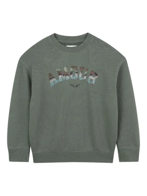 Zadig & Voltaire Kids logo-detail sweatshirt