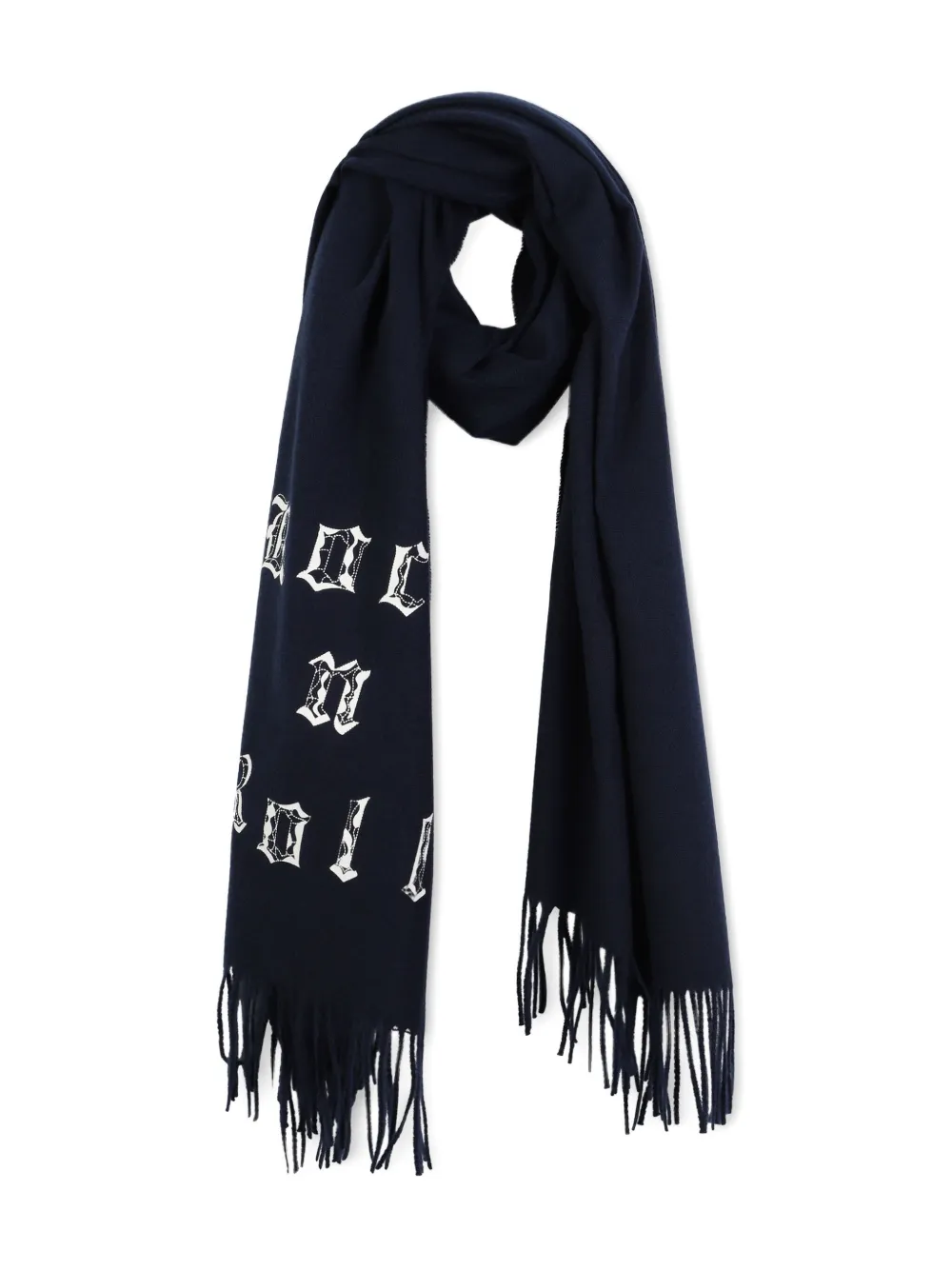 Zadig & Voltaire Kids Sjaal met franje en print Zwart